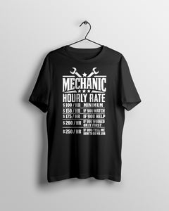 Funny Mechanic Hourly Rate Shirt