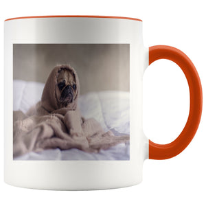Cool Pug Mug Drinkware teelaunch Orange 