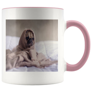 Cool Pug Mug Drinkware teelaunch Pink 