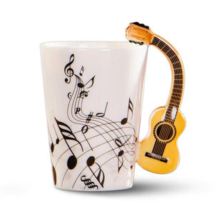 Guitar Music Lovers Ceramic Cup Mugs my coffee shop.com 