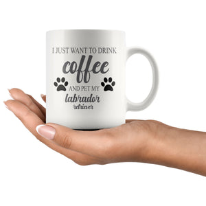 I Just Want To Drink Coffee Mug Drinkware teelaunch 