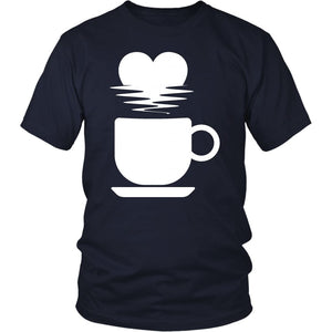 My Love For Coffee T-shirt teelaunch District Unisex Shirt Navy S