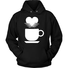 Load image into Gallery viewer, My Love For Coffee T-shirt teelaunch Unisex Hoodie Black S