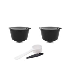 Load image into Gallery viewer, Plastic Compatible Reusable Filter my coffee shop.com Black-2PC 