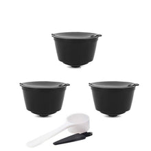 Load image into Gallery viewer, Plastic Compatible Reusable Filter my coffee shop.com Black-3PC 