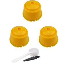 Load image into Gallery viewer, Plastic Compatible Reusable Filter my coffee shop.com Yellow-3PC 