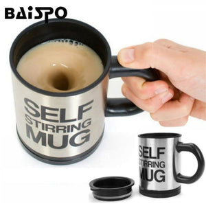 Self Stirring Mug my coffee shop.com 